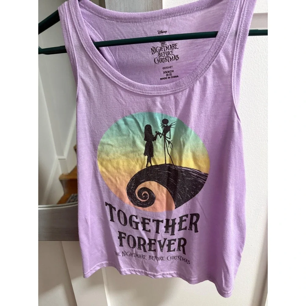 Disney Nightmare Before Christmas Together‎ Forever Tank Top Purple Kids XS 0-2